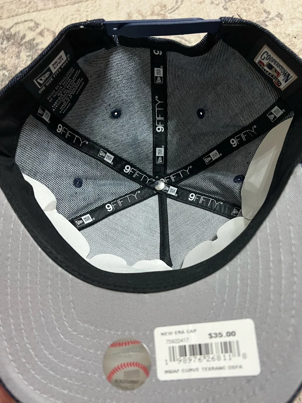 New Era Texas Rangers Blue Denim Rose Pack 9FIFTY A-Frame snapback hat